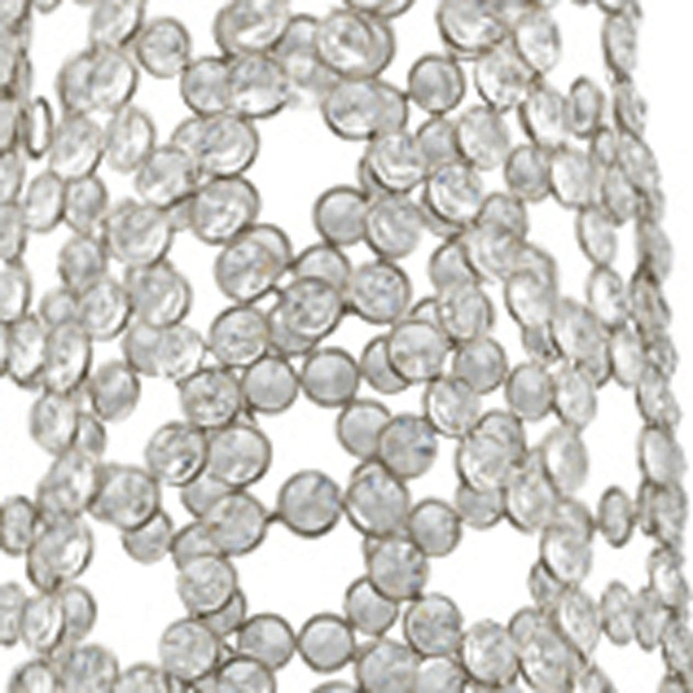 40" Bling Faux Crystal Abstract Twigs Barrel Floor Vase By Homeroots | Vases | Modishstore - 5