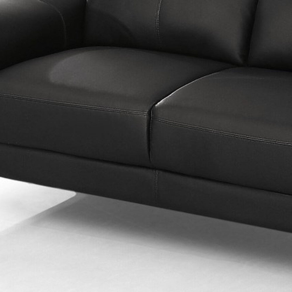 Urban 65" Brown Leather Adjustable Headrest Loveseat By Homeroots | Loveseats | Modishstore - 13