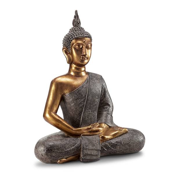 Thoughtfull Buddha Garden Scul By SPI Home | Garden Sculptures & Statues | Modishstore-4