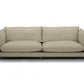 96" Taupe Top Grain Leather Sofa By Homeroots