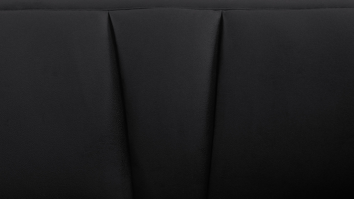 92" Black Velvet Sofa By Homeroots | Sofas | Modishstore - 8