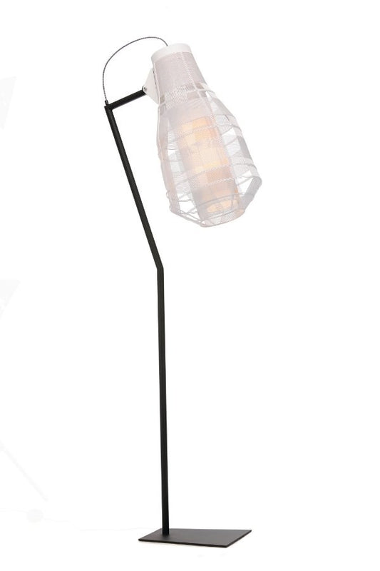 Oggetti Bullet Floor Lamp, White | Floor Lamps | Modishstore