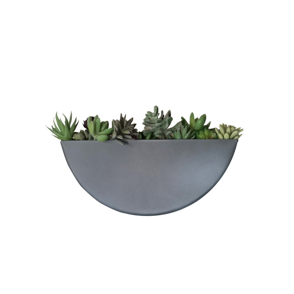 Wall Planters- Zinc Indoor/Outdoor Planters-Circle & Semi Circle by Artisan Living | ModishStore | Planters, Troughs & Cachepots-19