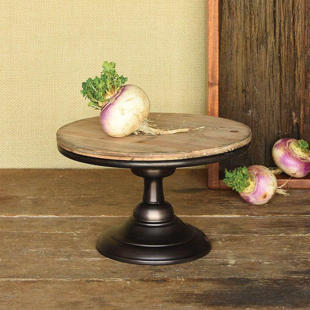 HomArt Glenn Wood and Metal Pedestal-5