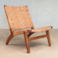 Masaya Lounge Chair - Barley Leather | Lounge Chairs | Modishstore - 11