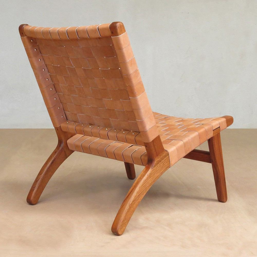 Masaya Lounge Chair - Barley Leather | Lounge Chairs | Modishstore - 8