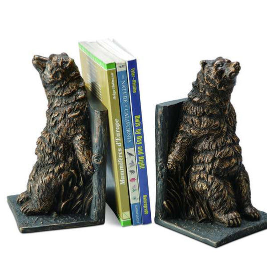 Reclining Bear Bookends By SPI Home | Bookends | Modishstore