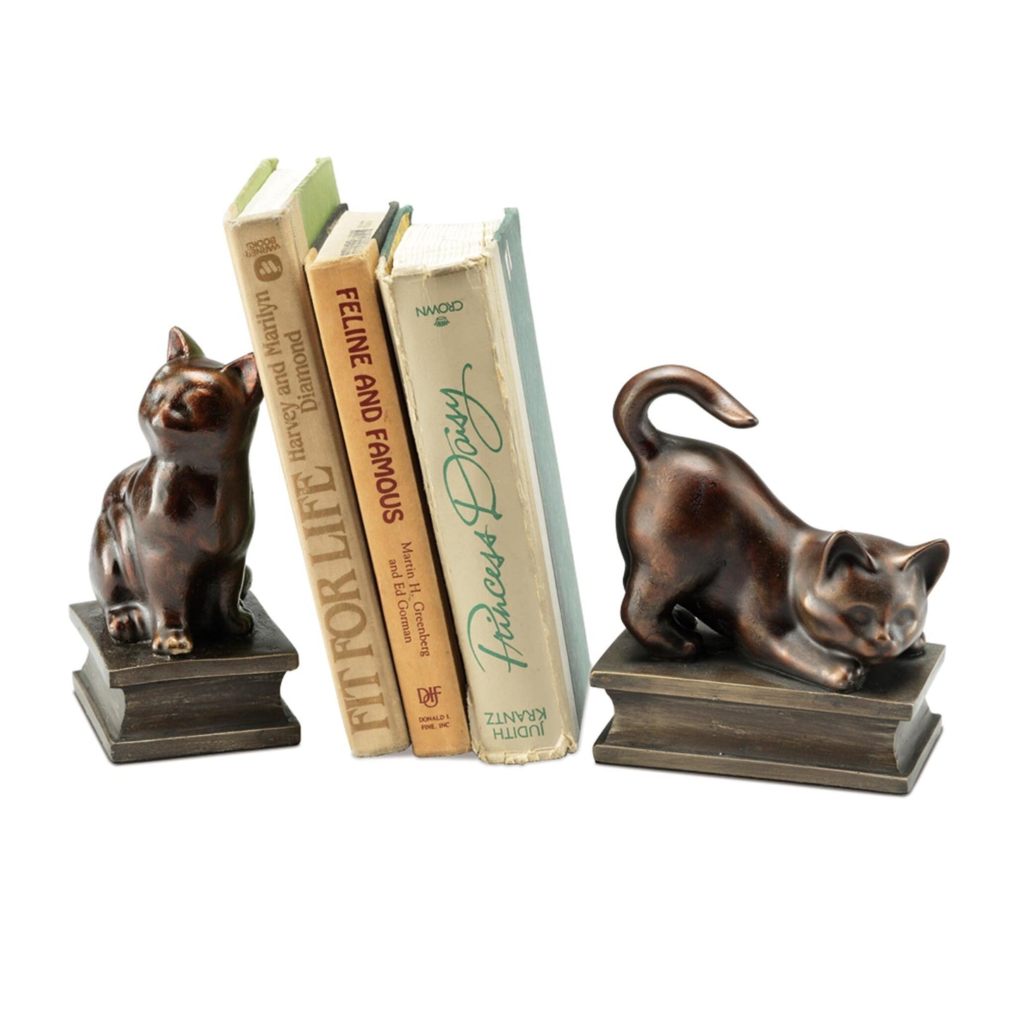 Playing Cat Bookends By SPI Home | Bookends | Modishstore
