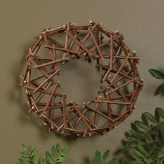 Willow Wreath - Small - Natural - Set Of 3 By HomArt