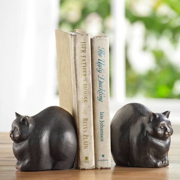 Chubby Cat Bookends By SPI Home | Bookends | Modishstore-2