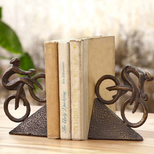Racing Bicyclist Bookends By SPI Home | Bookends | Modishstore
