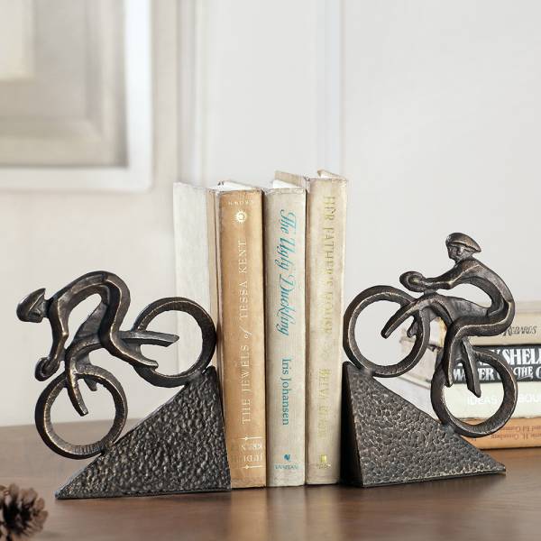 Racing Bicyclist Bookends By SPI Home | Bookends | Modishstore-4