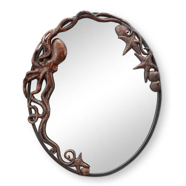 Octopus Oval Wall Mirror By SPI Home | Mirrors | Modishstore-3