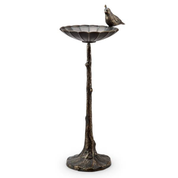 Quail Birdbath/Birdfeeder By SPI Home | Outdoor Decor | Modishstore-3
