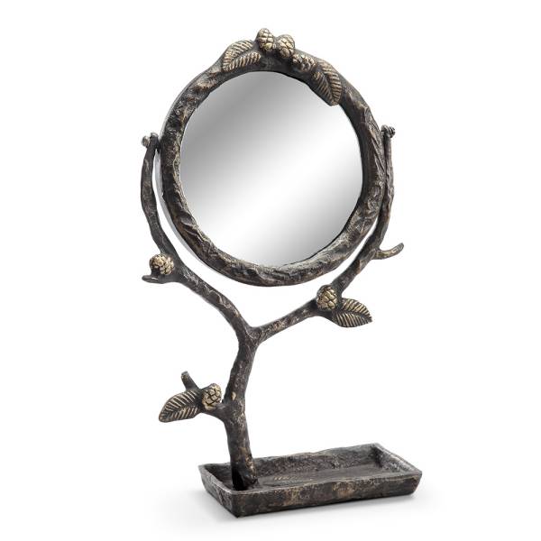 Pinecone and Branch Vanity Mirror By SPI Home | Mirrors | Modishstore-3