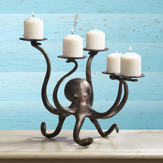 Octopus Pillar CandelabraBy SPI HOME | Candle Holders | Modishstore