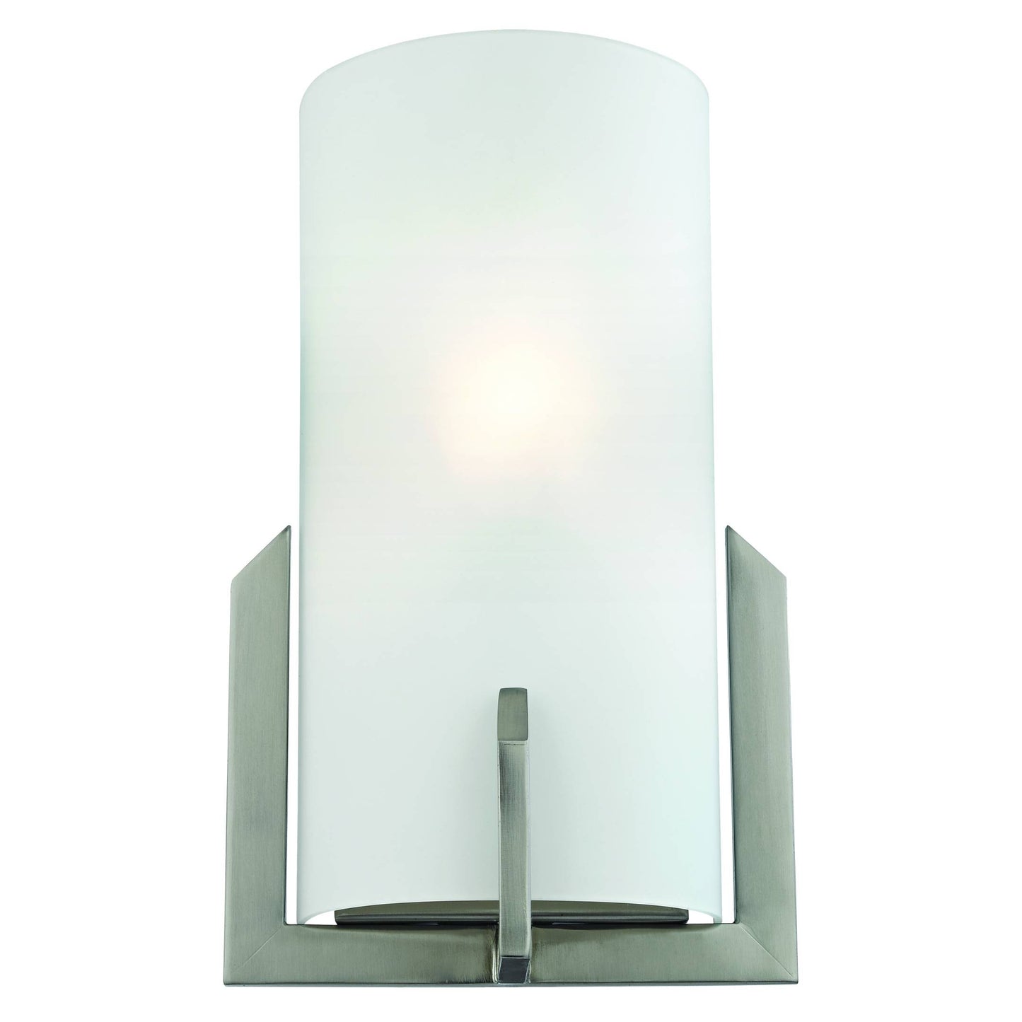 1-Light Wall Sconce In Brushed Nickel With White GlassELK | Sconces | Modishstore | 5111WS/20