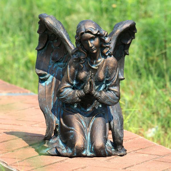 Thoughtful Angel Garden Sculpt By SPI Home | Garden Sculptures & Statues | Modishstore-2