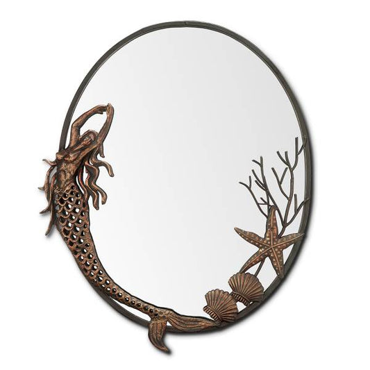 Mermaid Oval Mirror By SPI Home | Mirrors | Modishstore