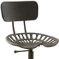 47" Industrial Backless Adjustable Height Bar Chair With Footrest By Homeroots
