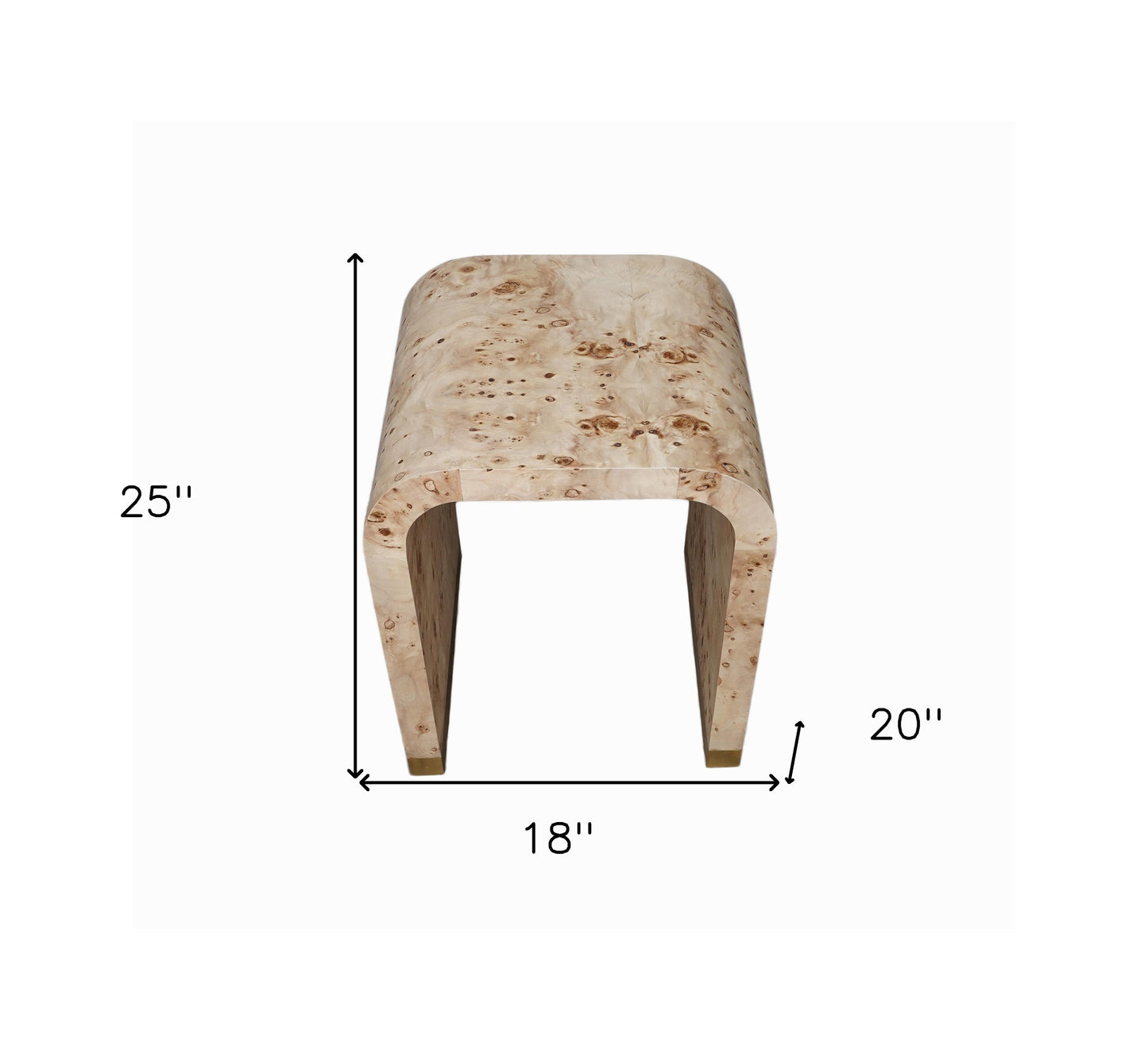 25" Beige Solid Wood Rectangular End Table By Homeroots | End Tables | Modishstore - 9