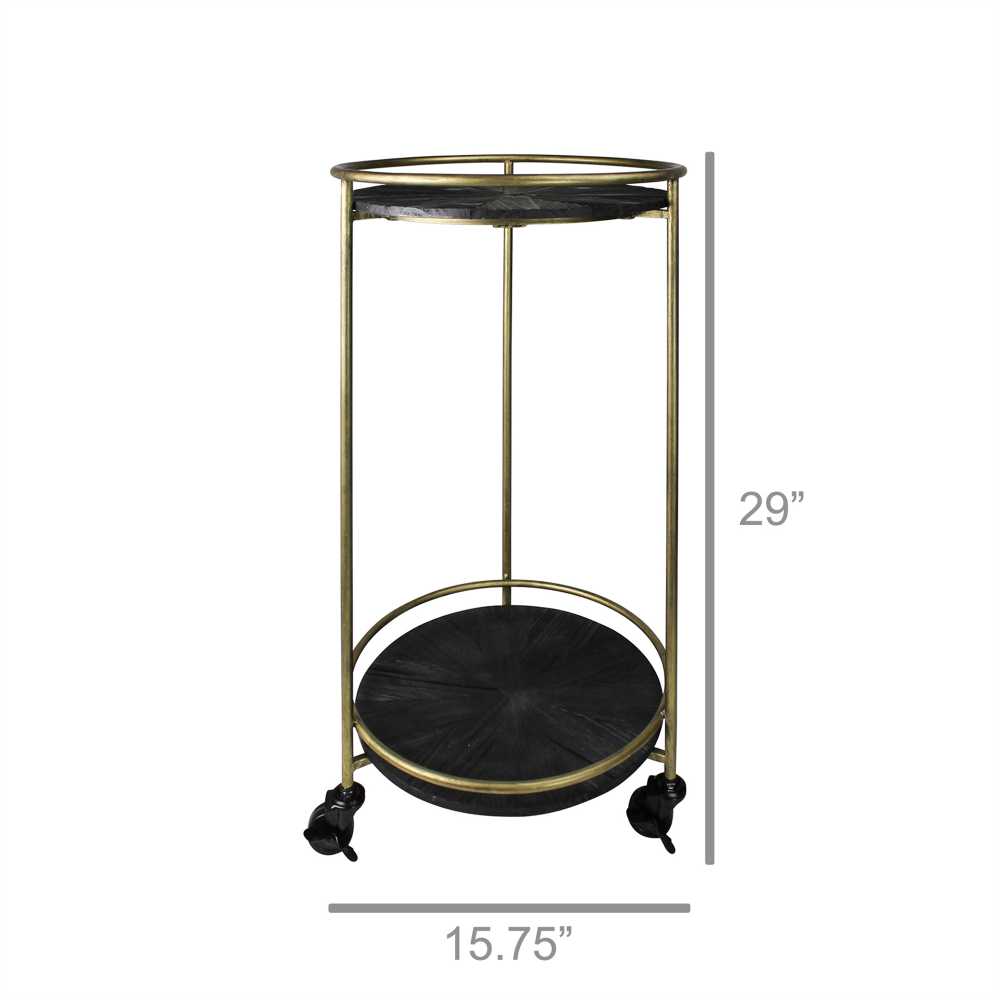 Andy Two-Tier Round Cart-3