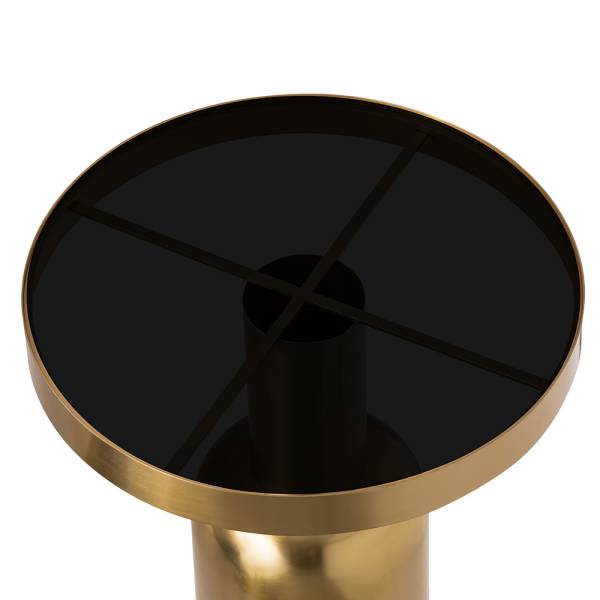 Golden Finish Pillar End Table By SPI Home | End Tables | Modishstore-5