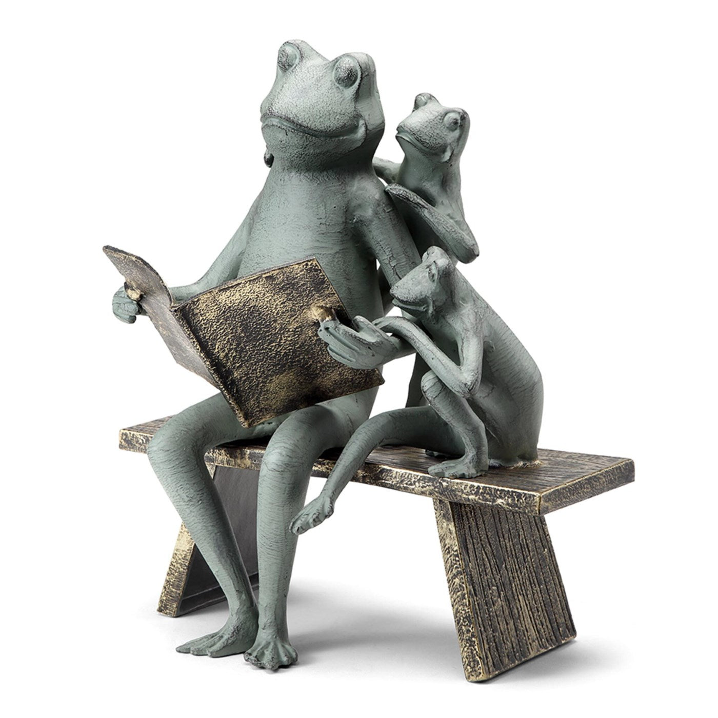 Reading Frog Family Garden Sculptures By SPI Home | Sculptures | Modishstore-3