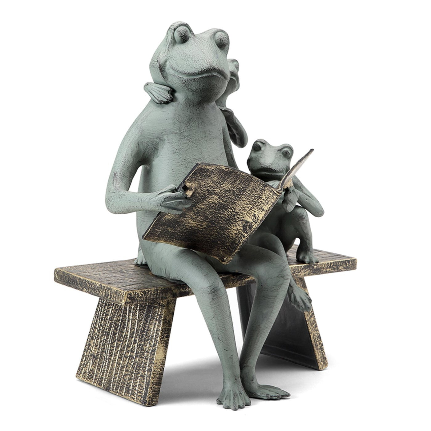 Reading Frog Family Garden Sculptures By SPI Home | Sculptures | Modishstore-4