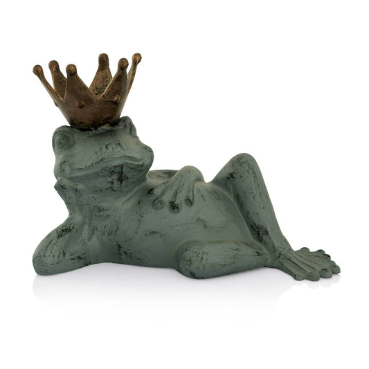 Lazy Frog Prince Bird Feeder By SPI HOME | Garden Sculptures & Statues | Modishstore