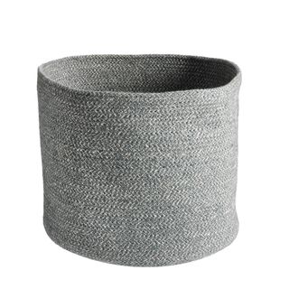 Melia basket (slate: 14.8 dia x 12.2 in.) Set Of 2 | Bins, Baskets & Buckets | Modishstore