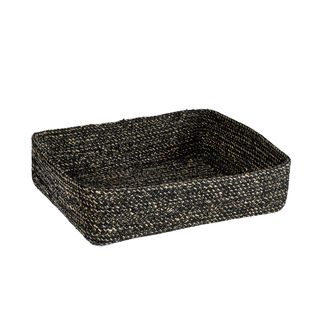 Melia basket (black: 12 x 9.5 x 3 in.) Set Of 5 | Bins, Baskets & Buckets | Modishstore