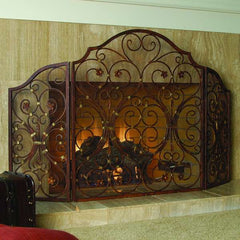 Provincial Triple Panel Fireplace Screen By SPI Home