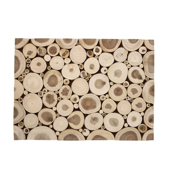Branch Mat-Teak (Set of 4) by Texture Designideas | Mats | Modishstore-2