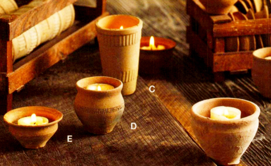 Roost Benares Clay Votive Holders-6