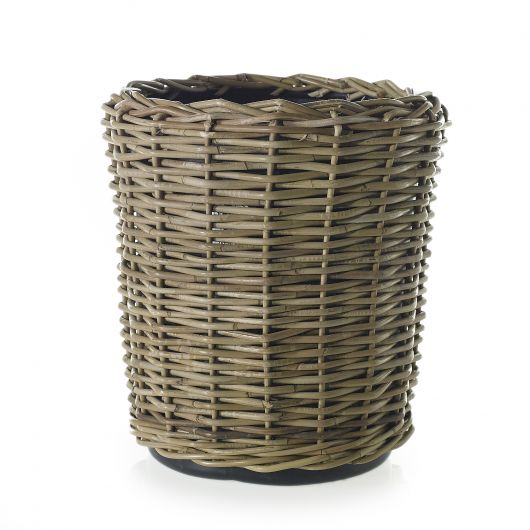 Rattan/Wicker Farmhouse Basket By Accent Decor | Planters, Troughs & Cachepots | Modishstore - 9