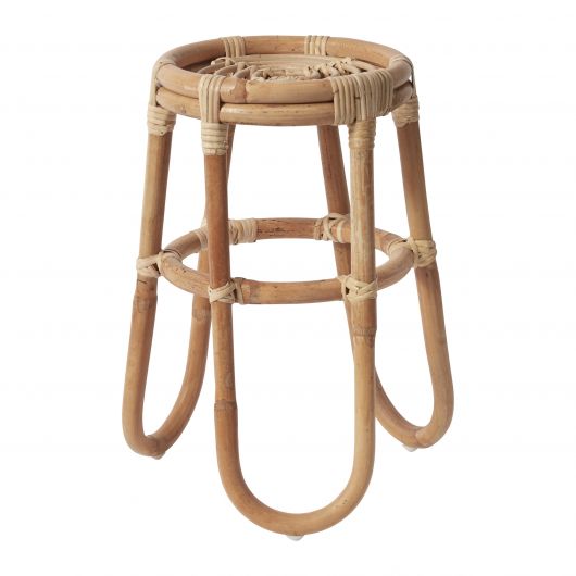 Barefoot Woven Rattan Plant Stand By Accent Decor-2 Sizes | Stands | Modishstore - 7