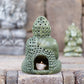 Garden Age Supply Sitting Buddha Candle Lantern Set of 2 | Lanterns | Modishstore-2