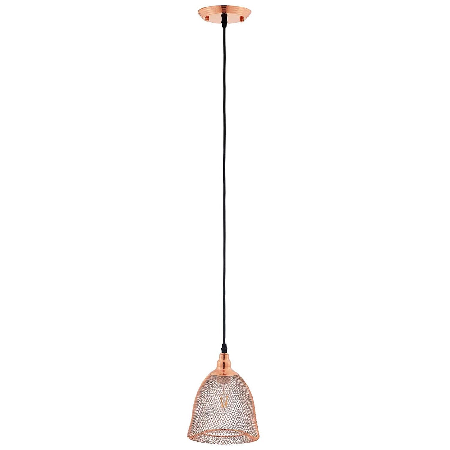 Glimmer Bell-Shaped Rose Gold Pendant Ligh By Modway - EEI-2902 | Pendant Lamps | Modishstore - 4