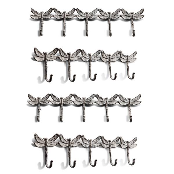 Dragonfly Quintet Coat Hooks P By SPI Home | Hooks & Racks | Modishstore-3