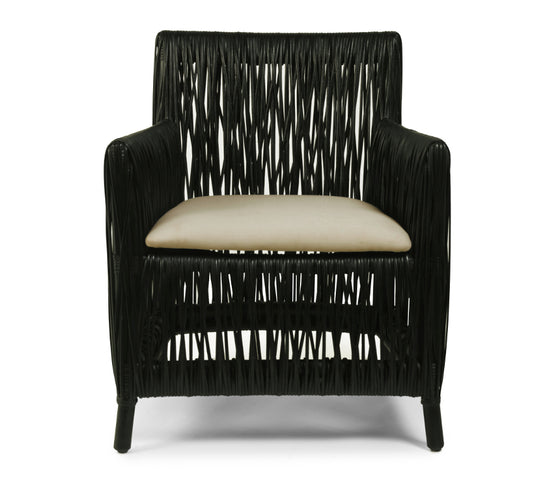 Oggetti Hatch Black/Natural Chair | Accent Chairs | Modishstore
