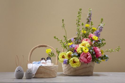 Mesa Wood Basket with Handle Set Of 2 By Accent Decor- Rectangular/Round | Bins, Baskets & Buckets | Modishstore - 8