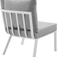Modway Riverside 3 Piece Outdoor Patio Aluminum Sectional Sofa Set | Outdoor Sofas, Loveseats & Sectionals | Modishstore-35