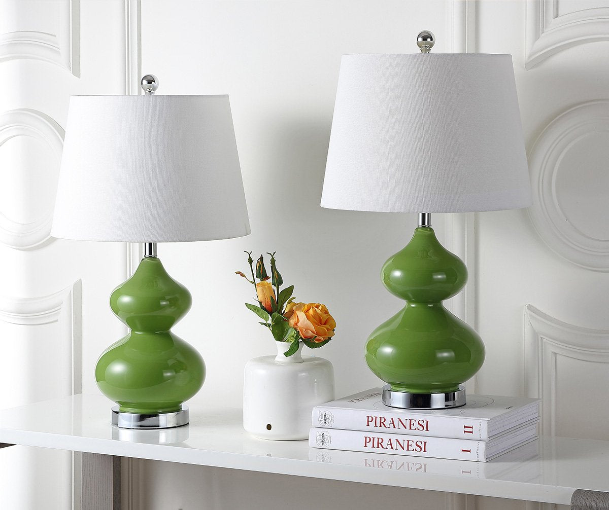 Safavieh Eva Double Gourd Glass Lamp | Table Lamps |  Modishstore  - 4