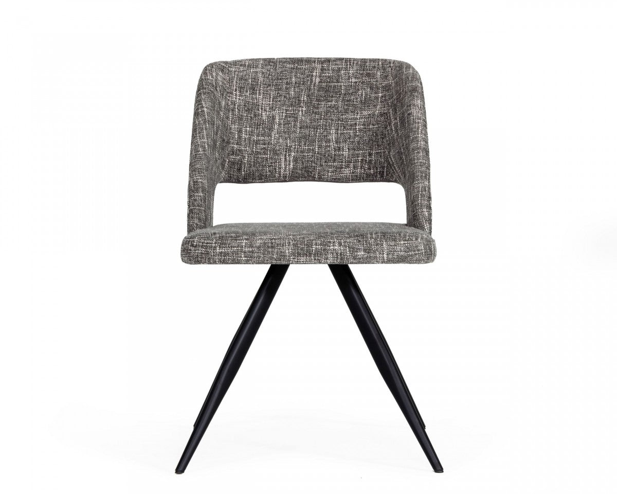 Vigfurniture Palmer - Modern Grey Fabric Dining Chair (Set of 2)