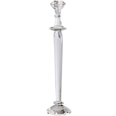 Calista Lead Crystal Candlestick Holder - Set/2 | Candle Holders | Modishstore - 2