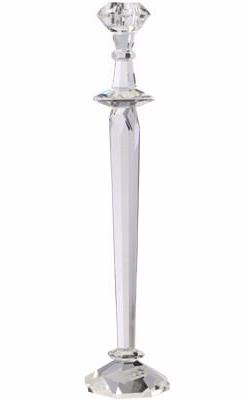 Calista Lead Crystal Candlestick Holder - Set/2 | Candle Holders | Modishstore