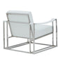 Modrest Larson Modern White Leatherette Accent Chair | Modishstore | Accent Chairs-3