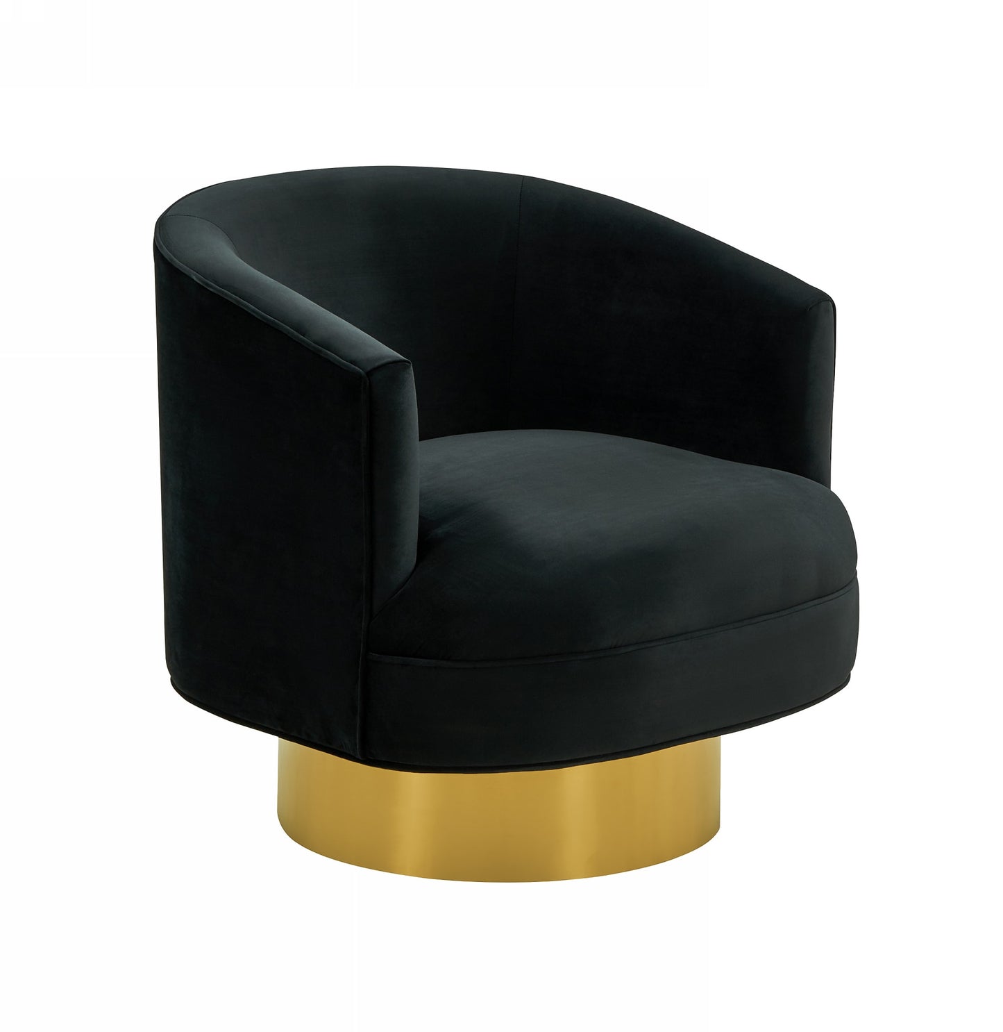 Divani Casa Basalt - Modern Black Fabric Accent Chair-4