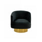 Divani Casa Basalt - Modern Black Fabric Accent Chair-2